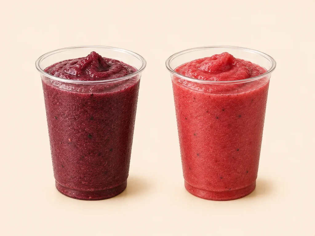 McDonald’s Smoothies Canada 2 Berry Smoothies