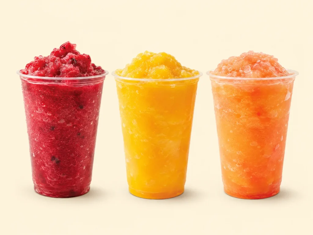Frozen fruit drinks