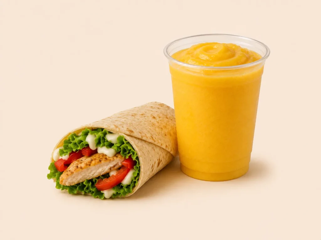 Mango Smoothie with Lighter Meals