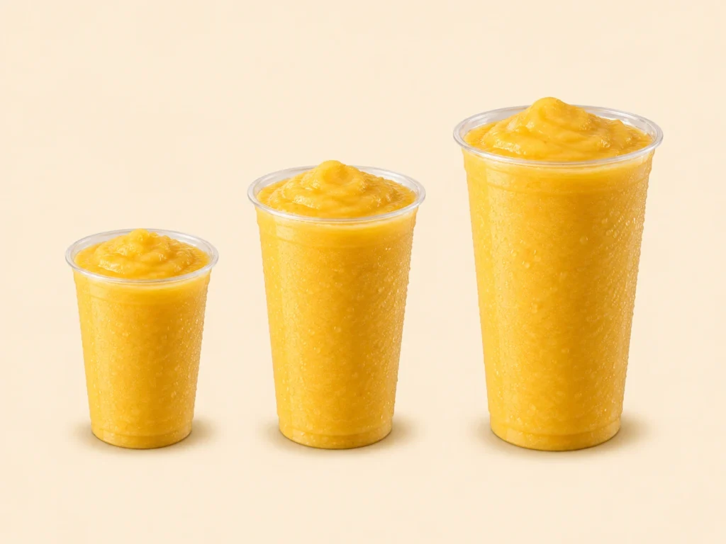 McDonald’s Smoothies Canada 7 1. Mango Pineapple Real Fruit Smoothie Section