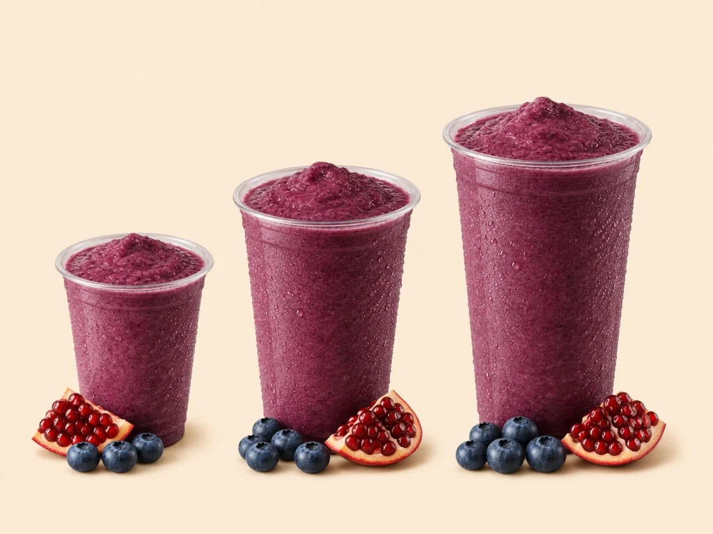 McDonald’s Smoothies Canada 24 3. Blueberry Pomegranate Real Fruit Smoothie Section 1