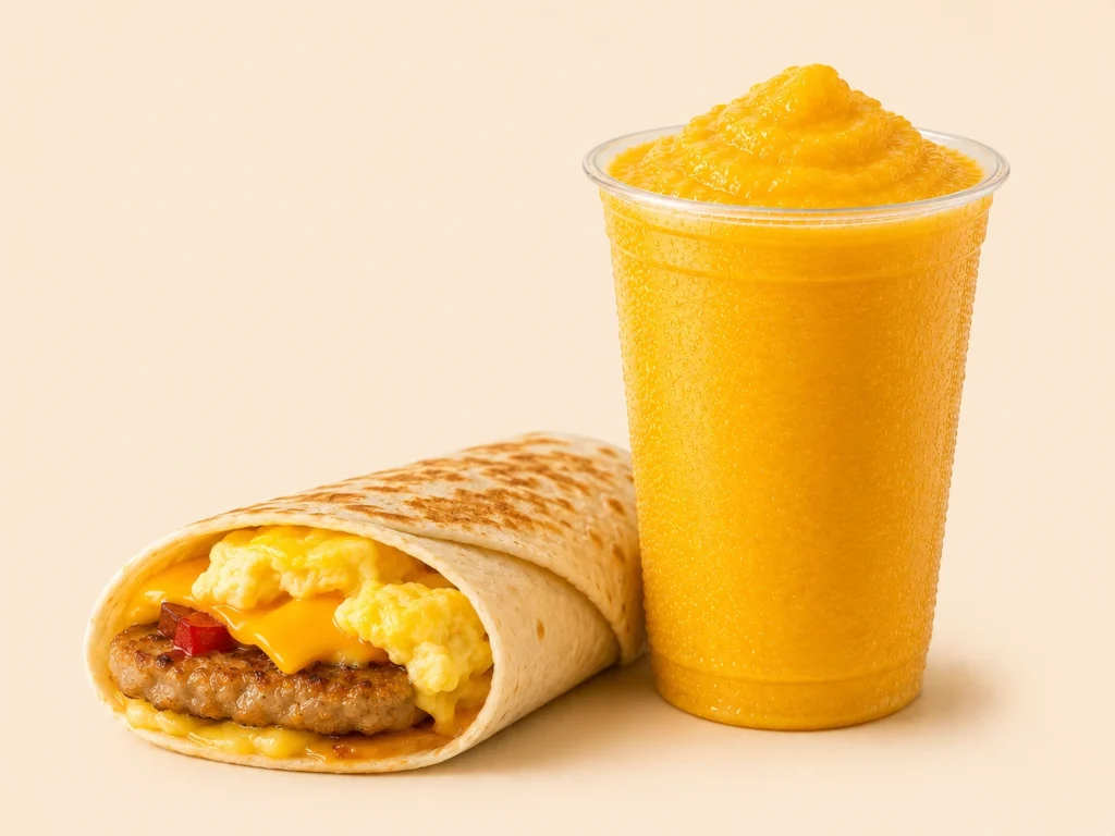 McDonald’s Smoothies Canada 30 Breakfast Wrap Mango Pineapple Smoothie 1 1