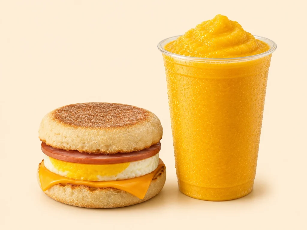 McDonald’s Smoothies Canada 26 Egg McMuffin Mango Pineapple Smoothie 1 1