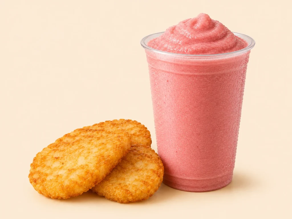 McDonald’s Smoothies Canada 28 Hash Browns Strawberry Banana Smoothie 1 1