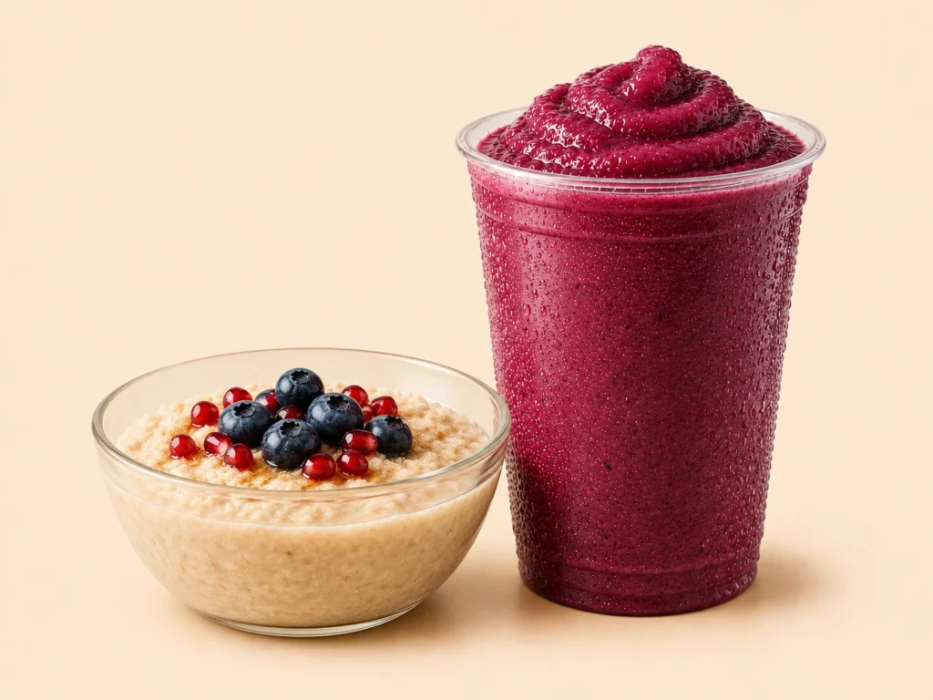McDonald’s Smoothies Canada 35 Oatmeal Blueberry Pomegranate Smoothie 1