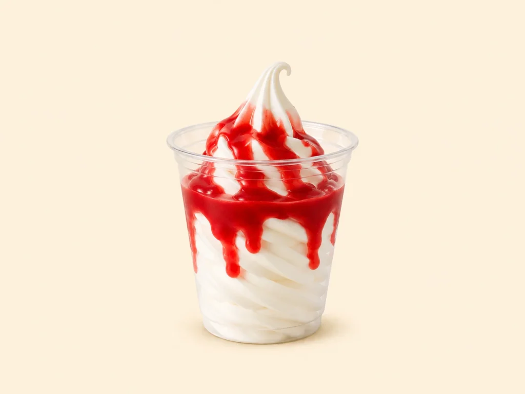 McDonald’s Ice Cream Menu 5 Strawberry Sundae