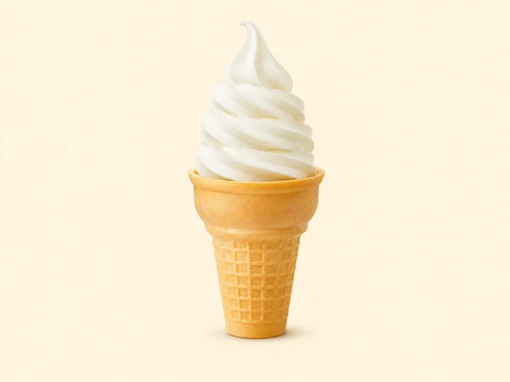 McDonald’s Ice Cream Menu 1 Vanilla Cone