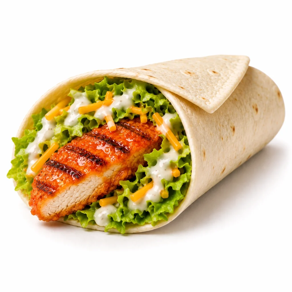 McDonald’s Wrap of the Day Canada: Today’s Wrap, Price & Calories Guide 8 Spicy Buffalo Snack Wrap, grilled