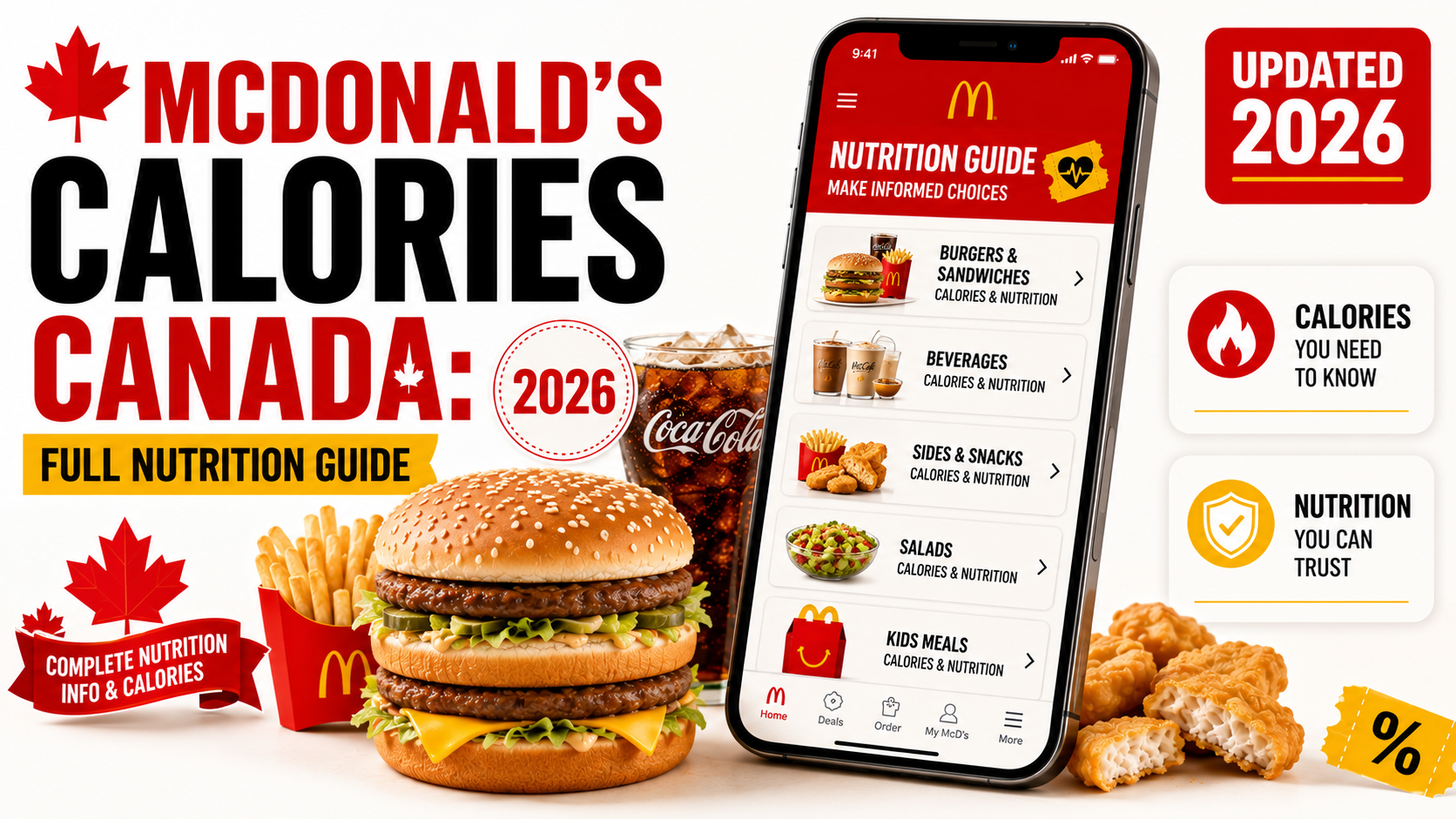 McDonald's Calories Canada: Full Nutrition Guide 2026